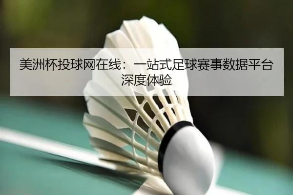美洲杯投球网在线：一站式足球赛事数据平台深度体验